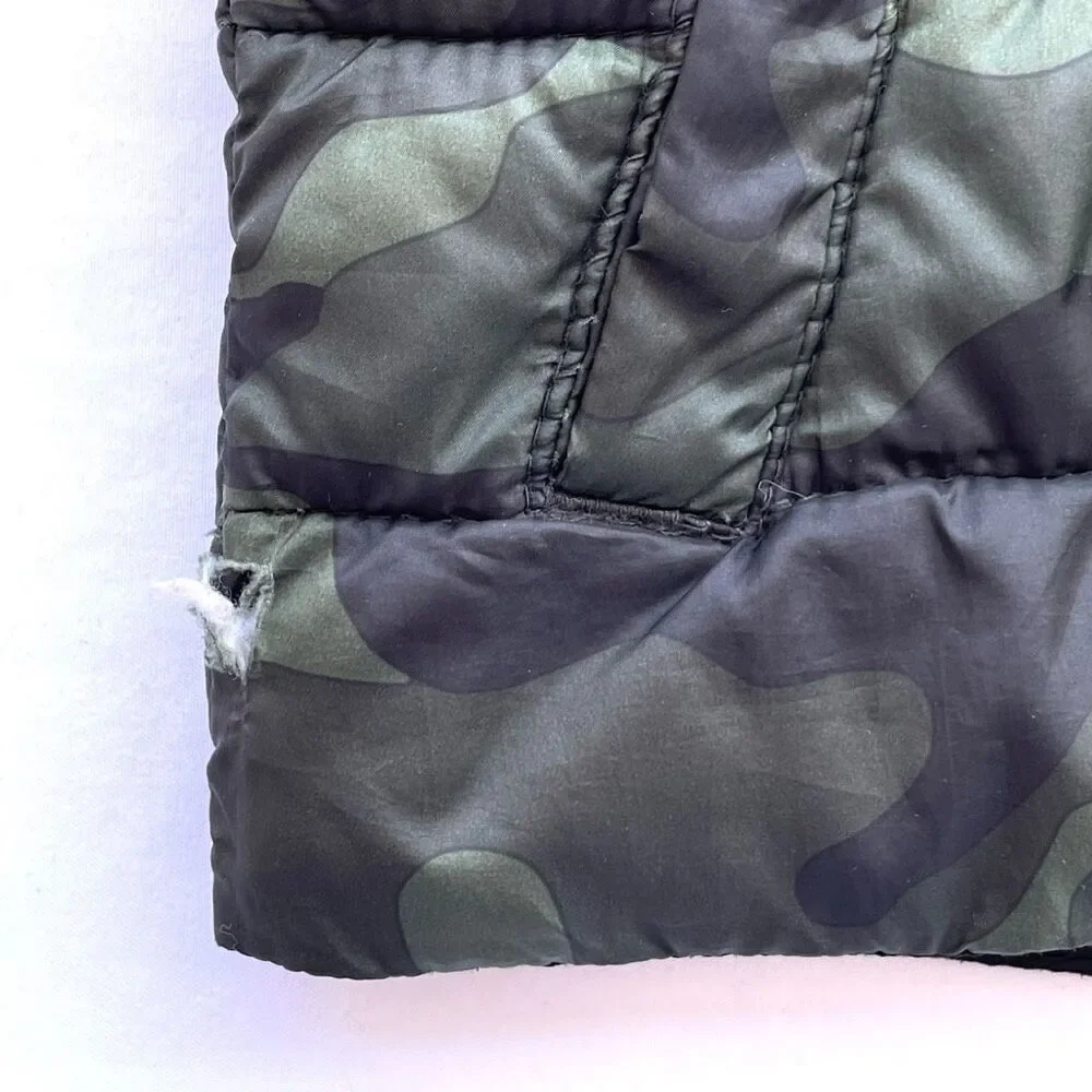 Old Navy Jacket Kids size XS (5) Green Camo Hooded Puffer‎ Coat